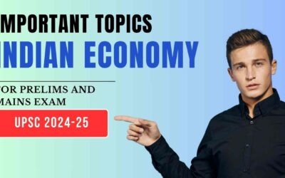 Important topics for Indian Economy 2024-25