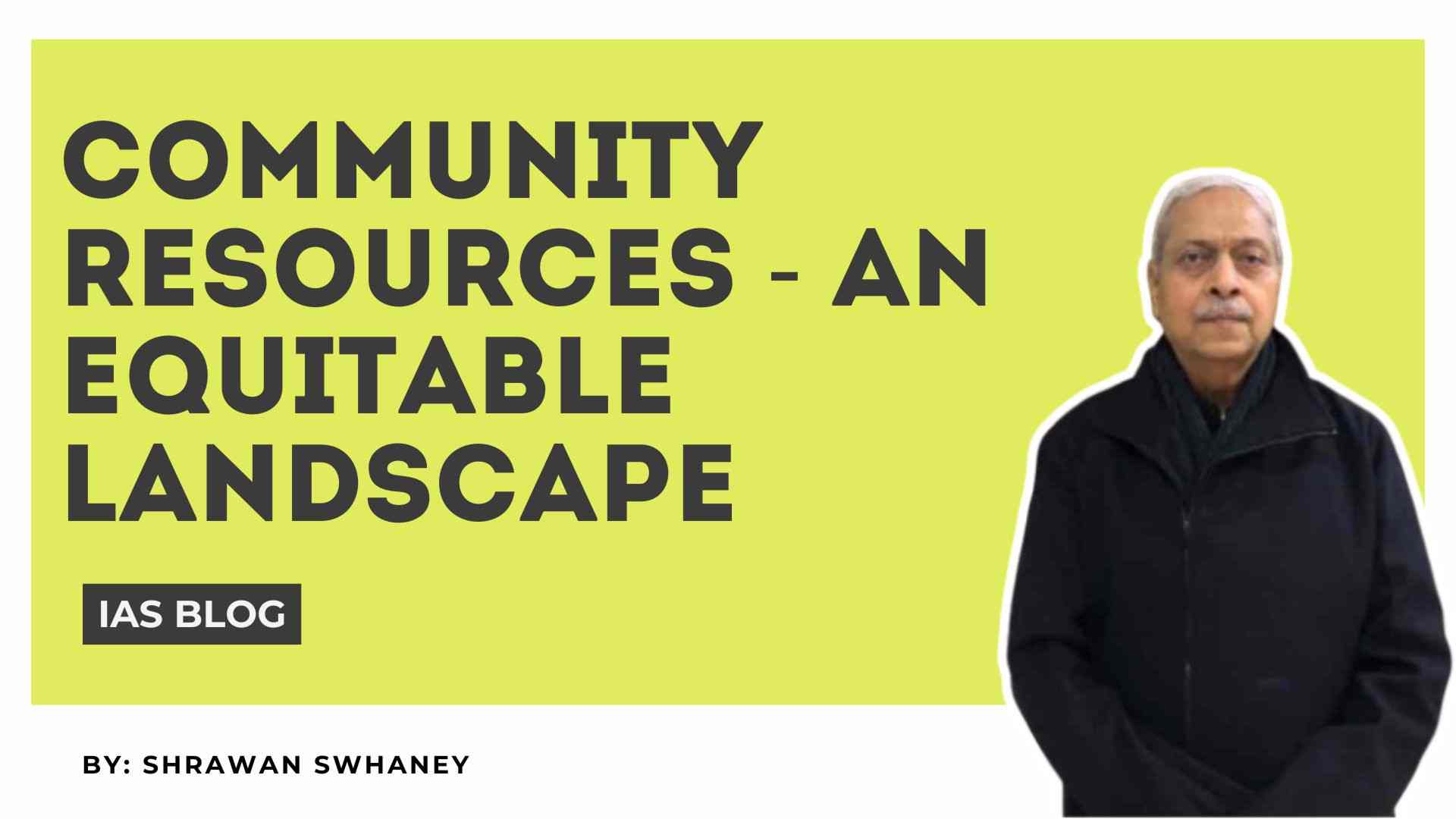 Community Resources :An Equitable Landscape