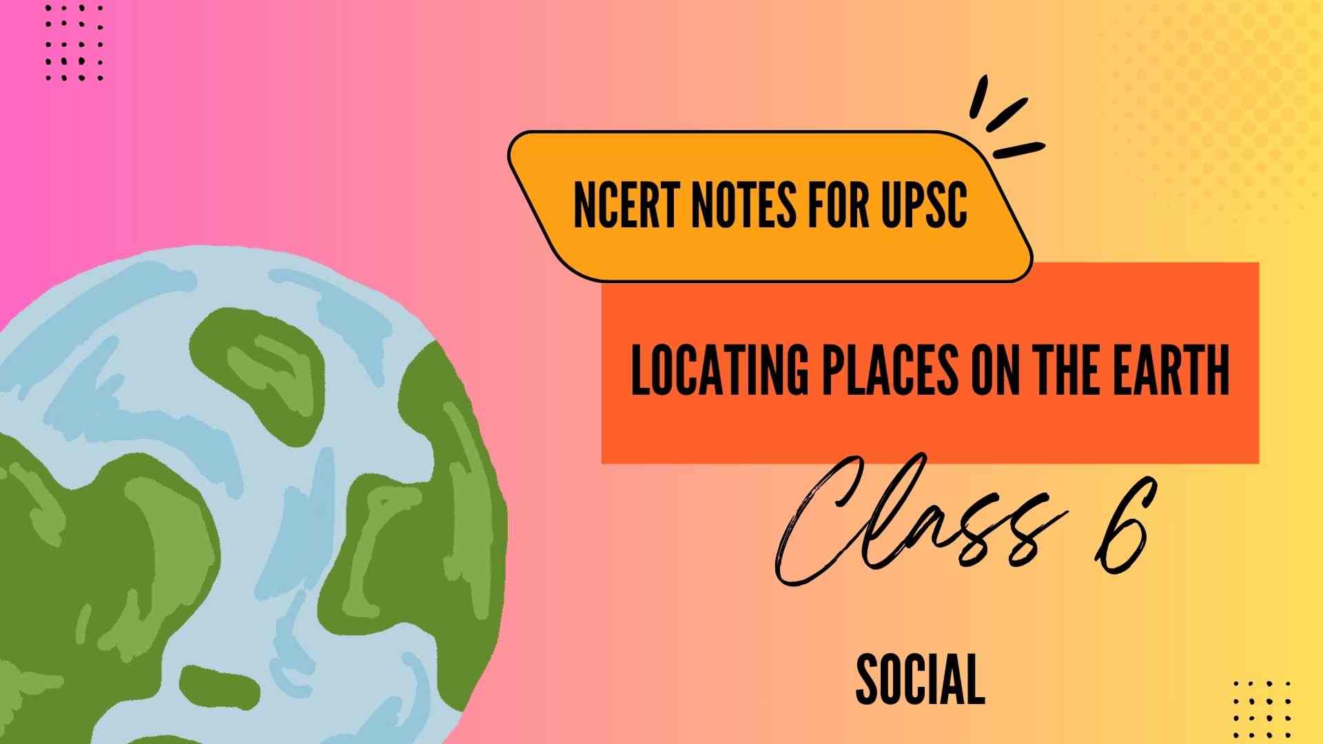 Locating Places on the Earth