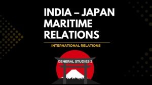 India-Japan Maritime Relation