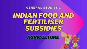 Indian Food and Fertiliser Subsidies